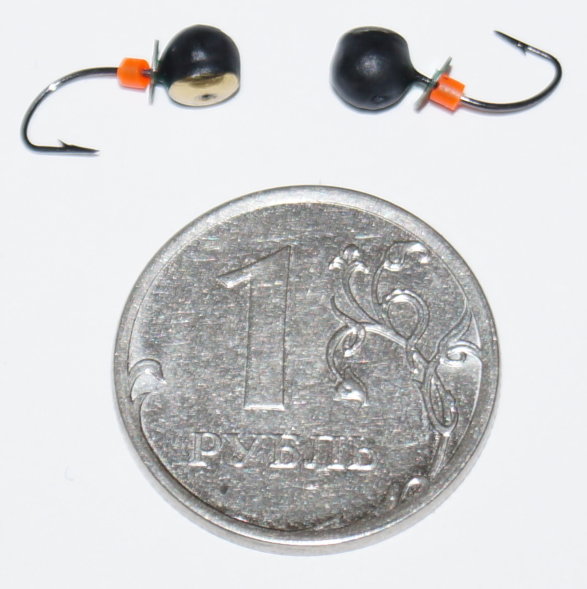 Мормышка вольфрамовая Дробь 4 с коронкой Золото 811