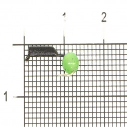 Мормышка вольфрамовая True Weight цена за 1 шт Гвоздешарик гв. d2.5 кош. глаз зеленый