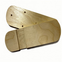 Накладка Маяк для охотничьих лыж деревянная с амортизатором 2шт