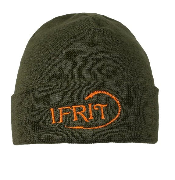 Шапка Elemental с отворотом RAN 100% акрил Хаки меланж, 57-60