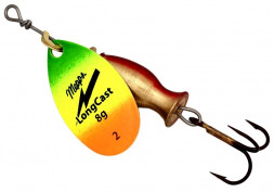 Блесна вращающаяся MEPPS Aglia Long Cast №3 Tiger 12г