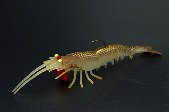 Креветка оснащенная Live Cherabin, размер 50 мм вес 3,7 гр цвет 044 2 шт